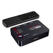 RRP £33.54 TESmart 3x1 HDMI Switch 3 In 1 Out 4K@60Hz