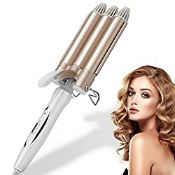 RRP £19.99 3 Barrel Curling Iron Hair Curler Wand