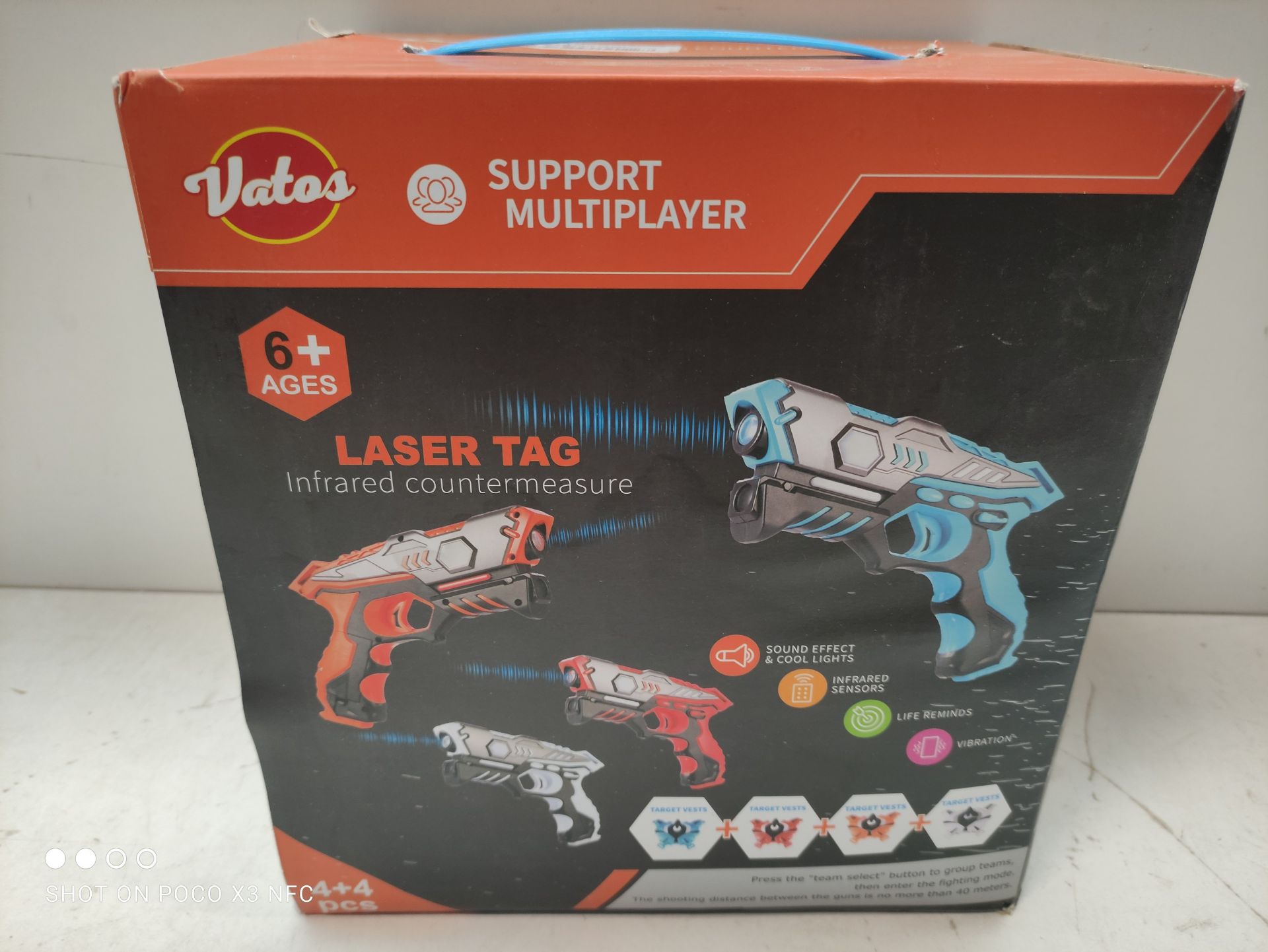 RRP £80.99 VATOS Infrared Laser Tag Set with Vests - Image 2 of 2