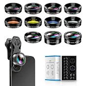 RRP £25.45 MIAO LAB Apexel 11 in 1 Phone Camera Lens Kit