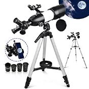 RRP £126.61 Telescope for Astronomy 80MM Aperture Professional