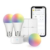 RRP £42.98 BroadLink Smart Home BLE Starter Kit - Includes 3 Bulbs