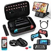 RRP £18.72 HEYSTOP Case & Accessories Kit for Nintendo Switch