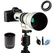 RRP £107.17 JINTU 500mm-1000mm F/8 Telephoto Lens Manual Camera