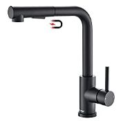 RRP £57.23 Tohlar Black Kitchen Tap Mixer with Pull Out Sprayer