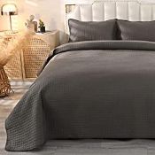 RRP £42.98 ENCOFT Quilted Bedspreads King Size Grey for Bedroom