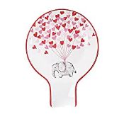 RRP £10.99 Bico Love in The Air Ceramic Spoon Rest, Dishwasher Safe