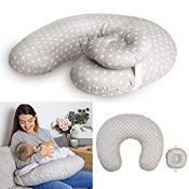 RRP £34.99 Milky Tee Nursing Pillow with Baby Cushion