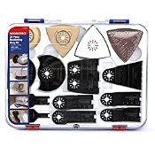RRP £24.00 WORKPRO 24-Piece Oscillating Multi Tool Accessories Kit
