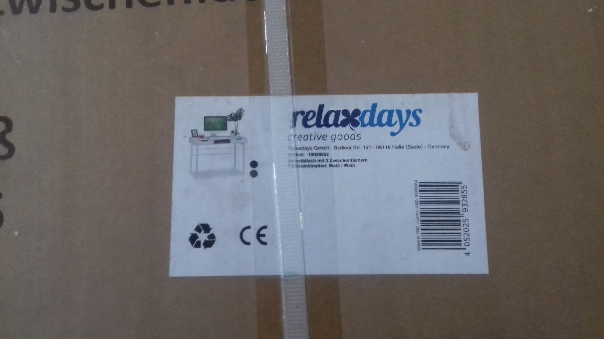 RRP £199.99 Relaxdays Desk Brand New - Image 2 of 2