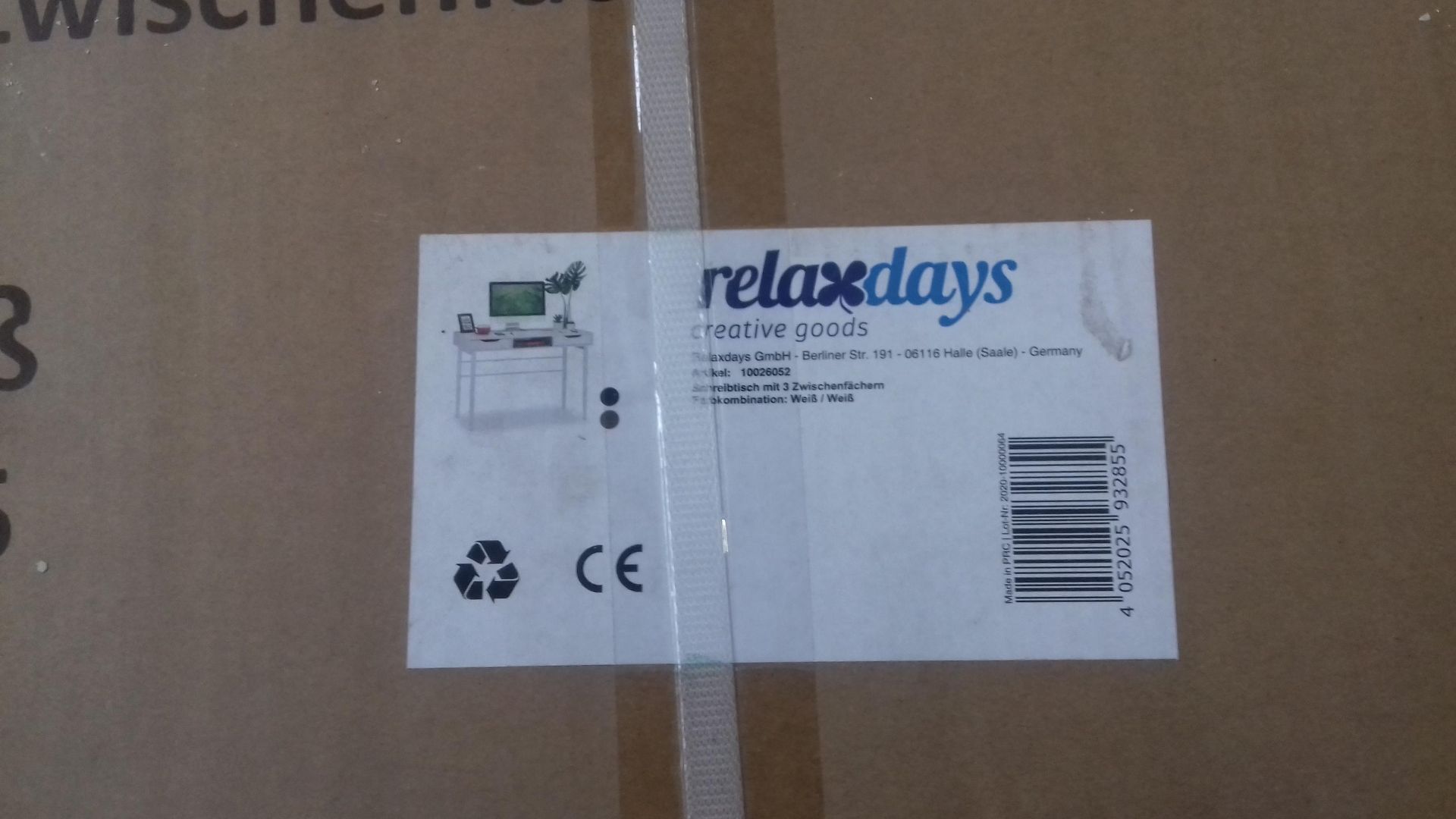 RRP £199.99 Relaxdays Desk Brand New - Image 2 of 2