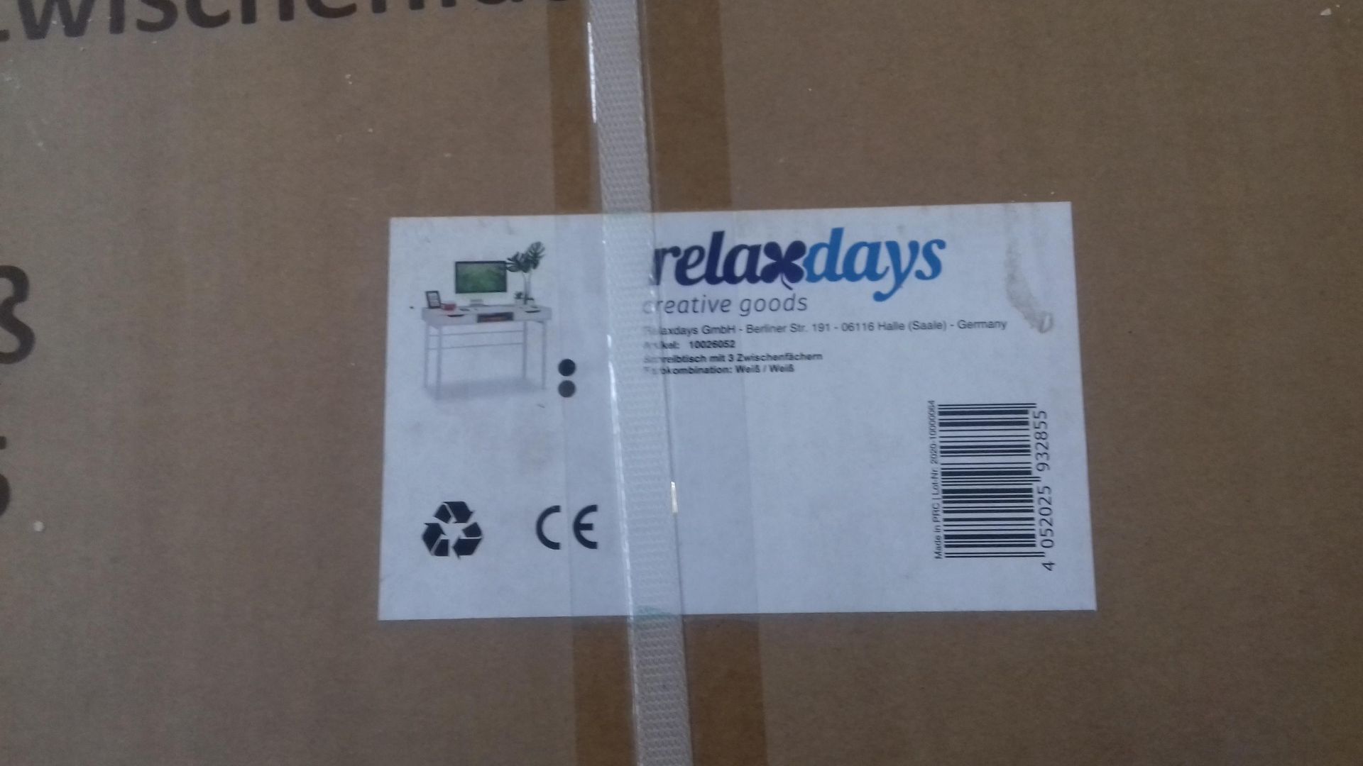 RRP £199.99 Relaxdays Desk Brand New - Image 2 of 2