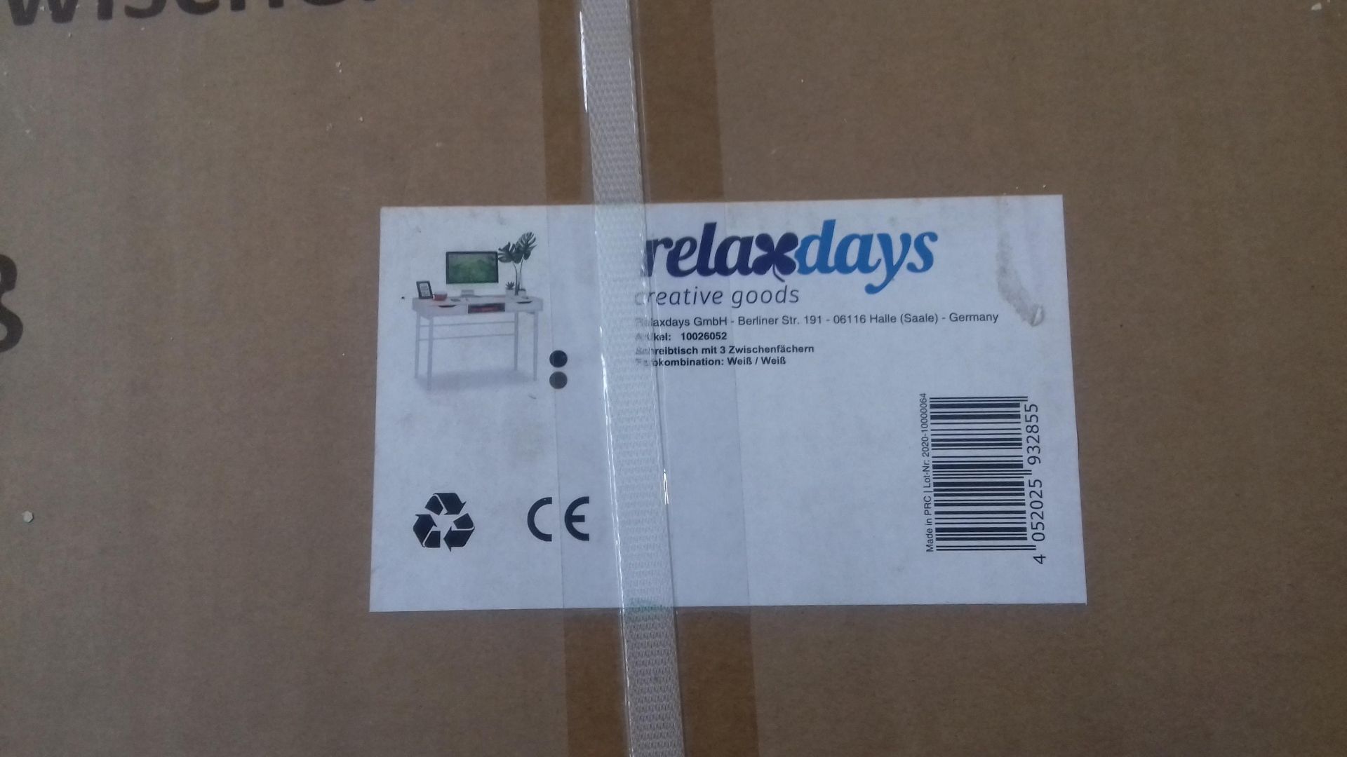 RRP £199.99 Relaxdays Desk Brand New - Image 2 of 2