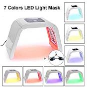 RRP £99.98 7 Color LED Light Mask Portable Photon PDT Acne Therapy