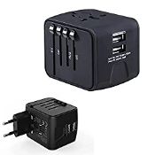 RRP £12.98 Universal Travel Power Adapter for UK/USA/EU/AUS/China/Japan 200 Countries