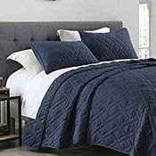 RRP £38.99 Bedspread Double Size Navy