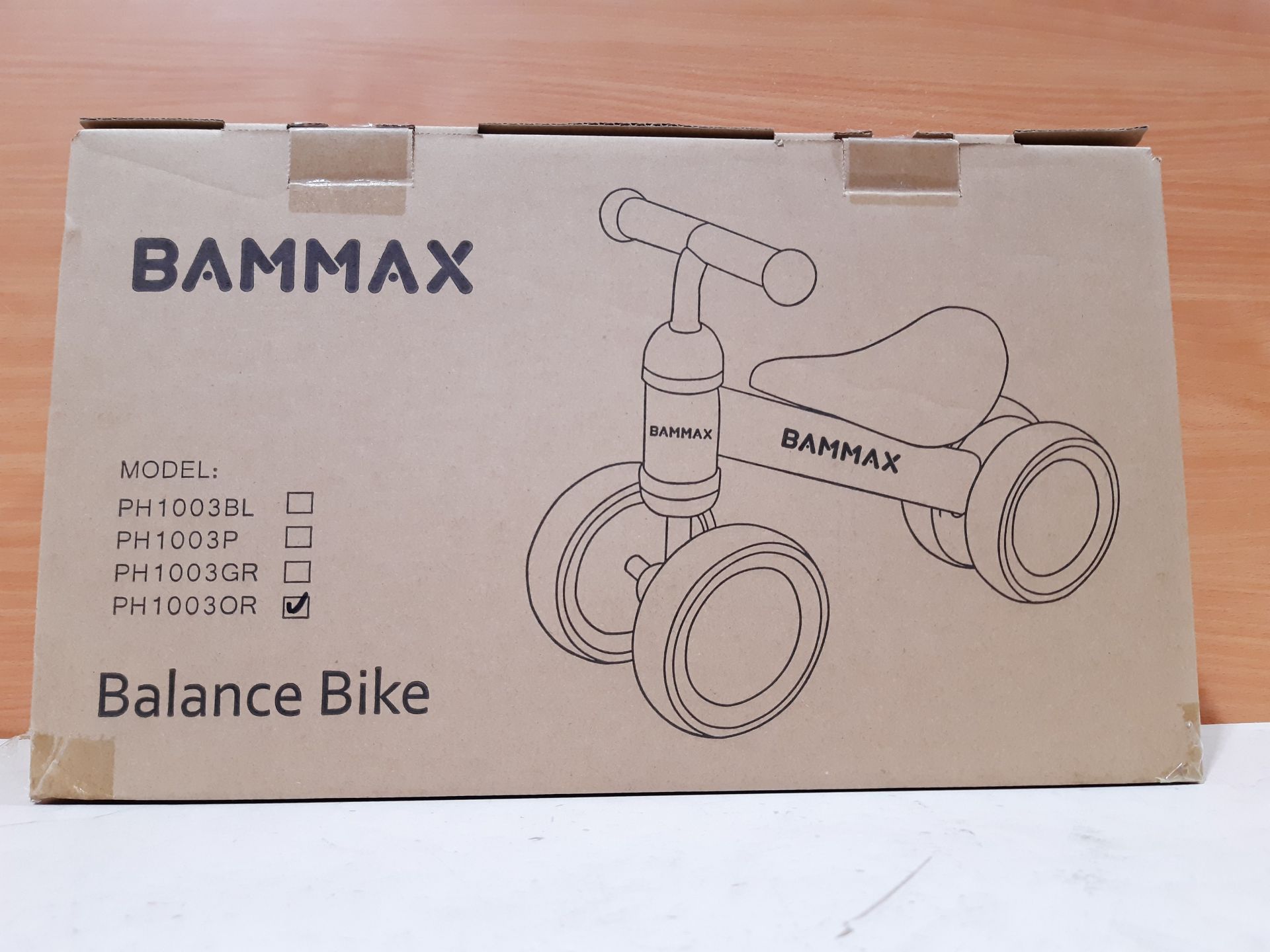 RRP £45.98 Bammax Balance Bike Baby Walker Push Bike Baby Ride - Image 2 of 2
