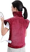 RRP £28.99 Electric Heating Pads Wrap for Back