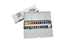 RRP £49.94 Winsor & Newton Artists Watercolour Light Weight Sketchers Box