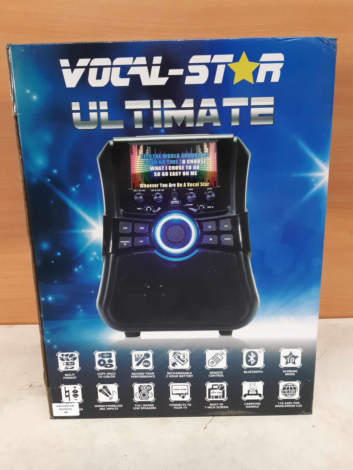 RRP £119.80 Ultimate Portable Karaoke Machine With Screen - Image 2 of 2