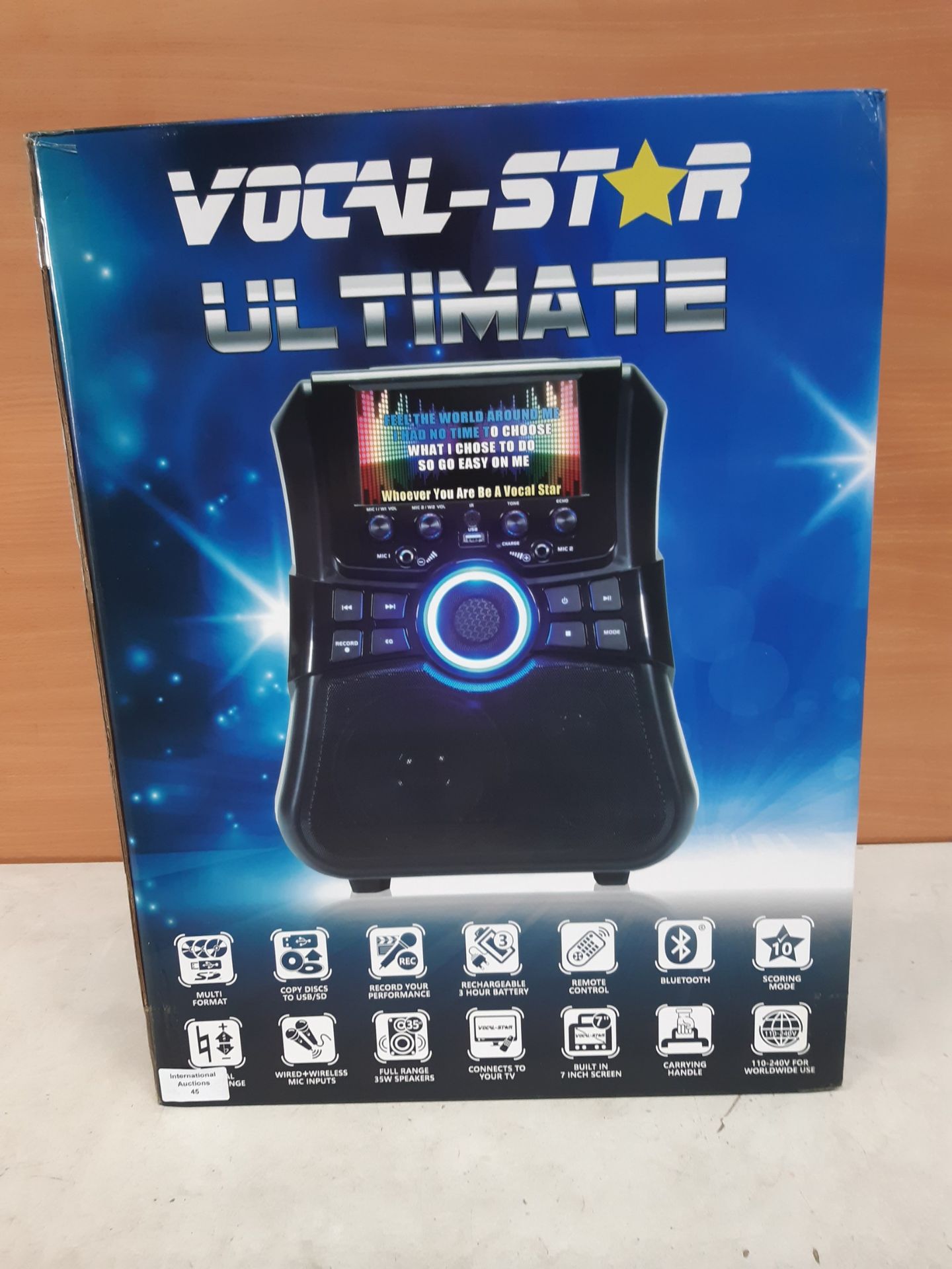 RRP £119.80 Ultimate Portable Karaoke Machine With Screen - Image 2 of 2