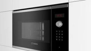 RRP £507.99 BOSCH V8 071 STAINLESS STEEL BUILT IN MICROWAVE MODEL: BEL553MSOB