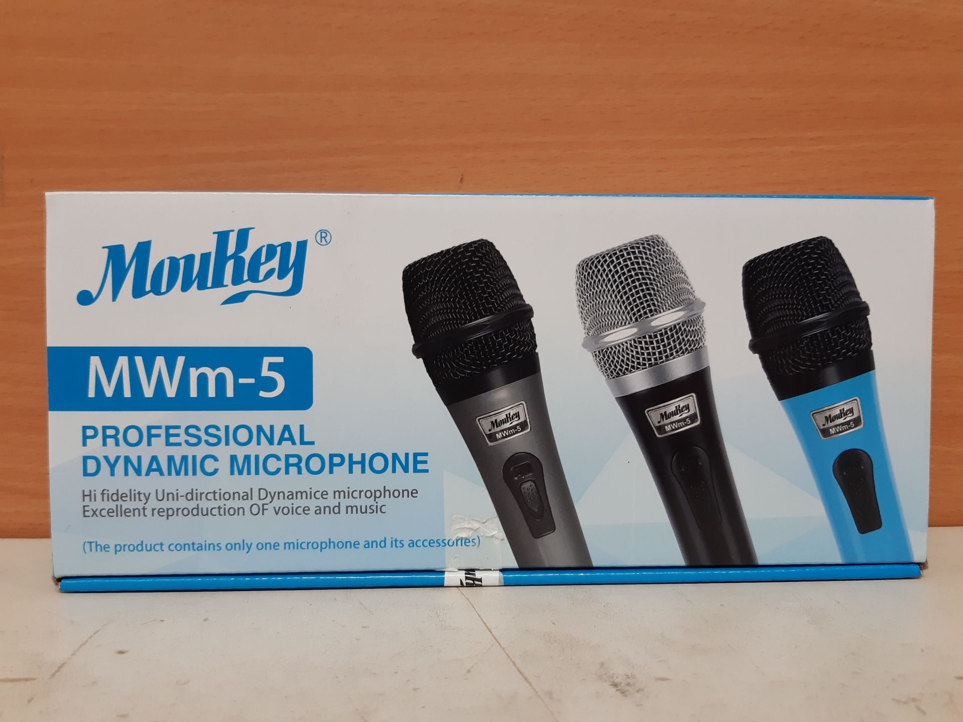 RRP £9.72 Moukey Dynamic Wired Karaoke Microphone Metal Handheld - Image 2 of 2