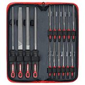 RRP £21.98 Hi-Spec 16 Piece Metal Hand & Needle File Tool Set