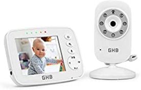 RRP £59.99 GHB Baby Monitor Video Baby Monitor with Camera Digital