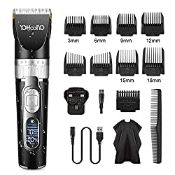 RRP £22.99 YOHOOLYO Hair Clipper Rechargeable Hair Trimmer Electric