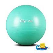 RRP £13.99 Glymnis Exercise Ball 55-75cm Yoga Ball Anti-Brust