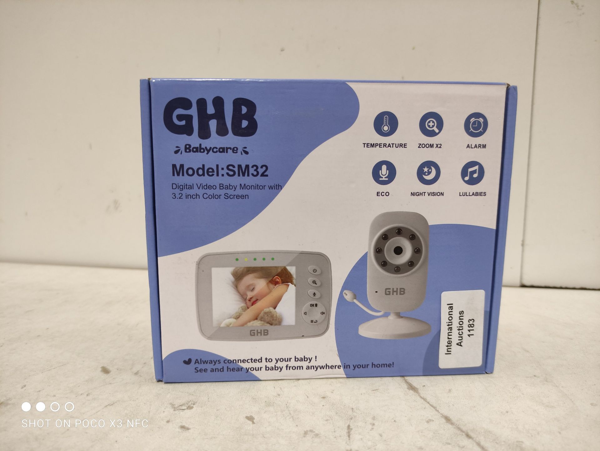 RRP £59.99 GHB Baby Monitor Video Baby Monitor with Camera Digital - Image 2 of 2