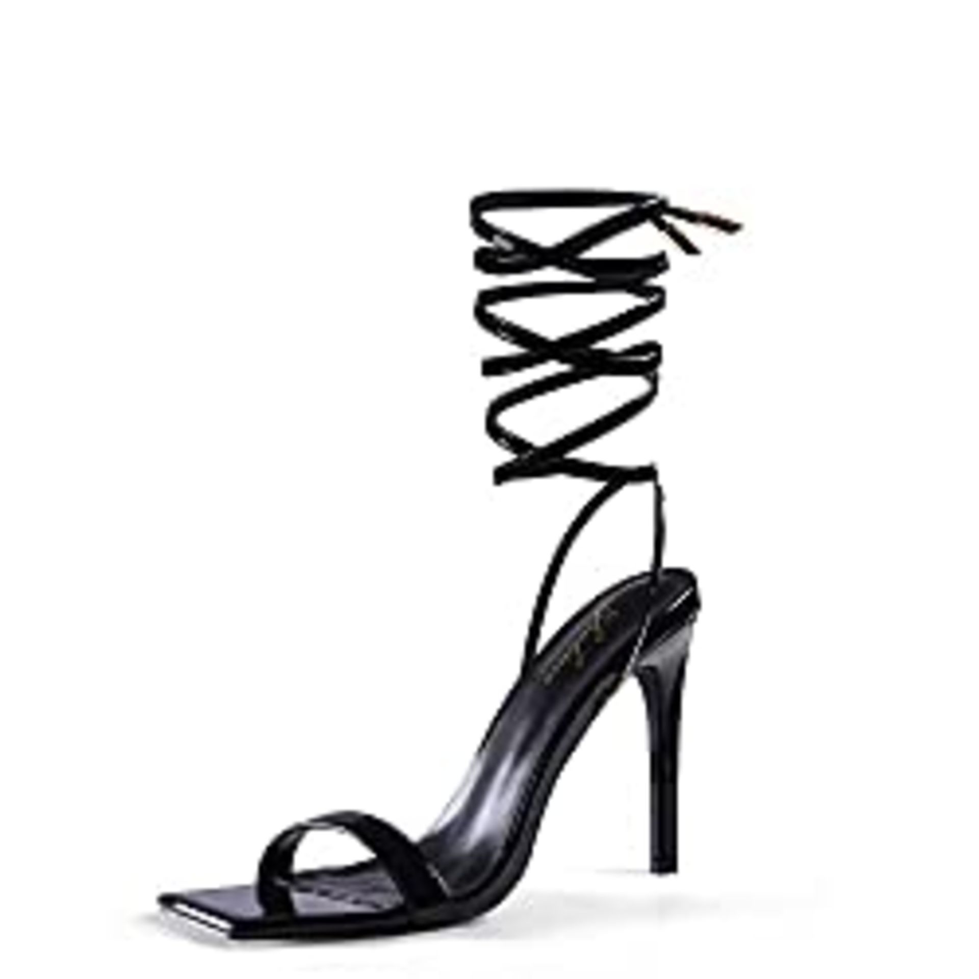 RRP £30.98 Zhabtuc Womens Stiletto Sandals Sexy Square Open Toe