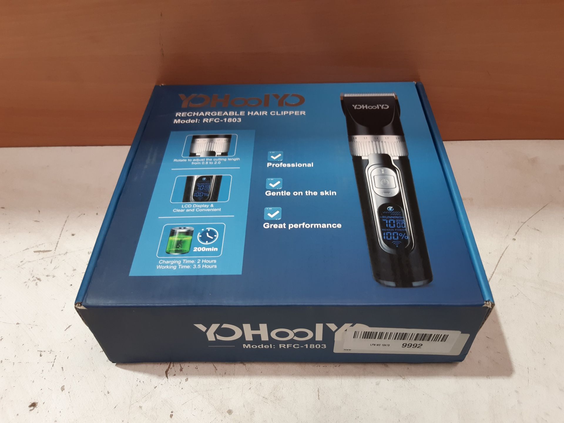 RRP £22.99 YOHOOLYO Hair Clipper Rechargeable Hair Trimmer Electric - Image 2 of 2