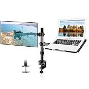 RRP £31.46 Suptek Monitor Arm with Laptop Tray