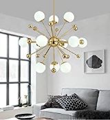 RRP £124.99 Moerun Sputnik Firework Chandelier Modern Pendant Milk