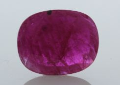 Loose Oval Ruby 10.86 Carats - Valued by AGI £27,150.00 - Loose Oval Ruby 10.86 Colour-Red,
