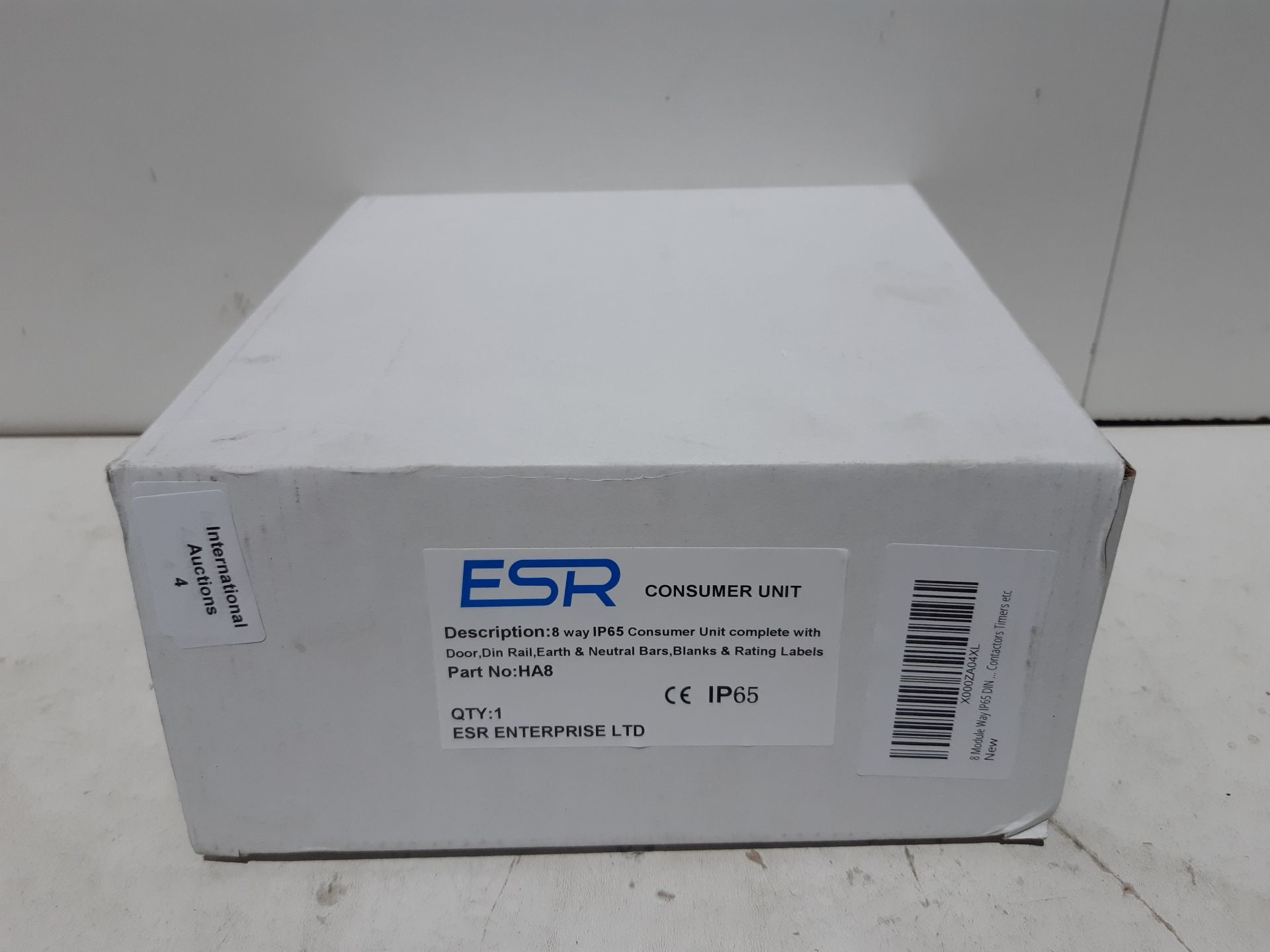 RRP £19.50 8 Module Way IP65 DIN Rail Enclosure Box with Door - Image 2 of 2