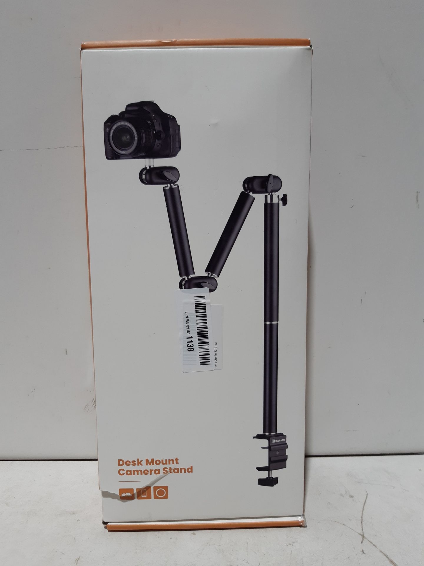 RRP £46.86 TARION Overhead Tripod Camera Desk Mount 360 Flexible - Image 2 of 2