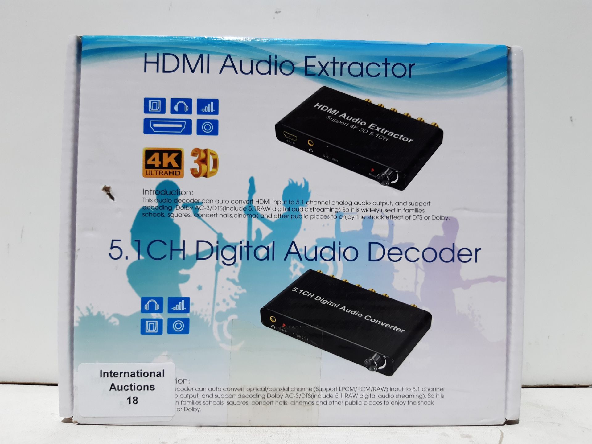 RRP £47.98 Digital Audio Converter Sound Decoder Converter DTS/AC3 - Image 2 of 2