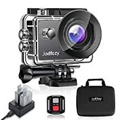 RRP £65.46 Jadfezy Action Camera 4K 60FPS with EIS Anti-Shake