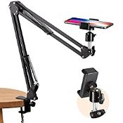 RRP £16.99 TARION Overhead Tripod Mount Articulating Arm Phone
