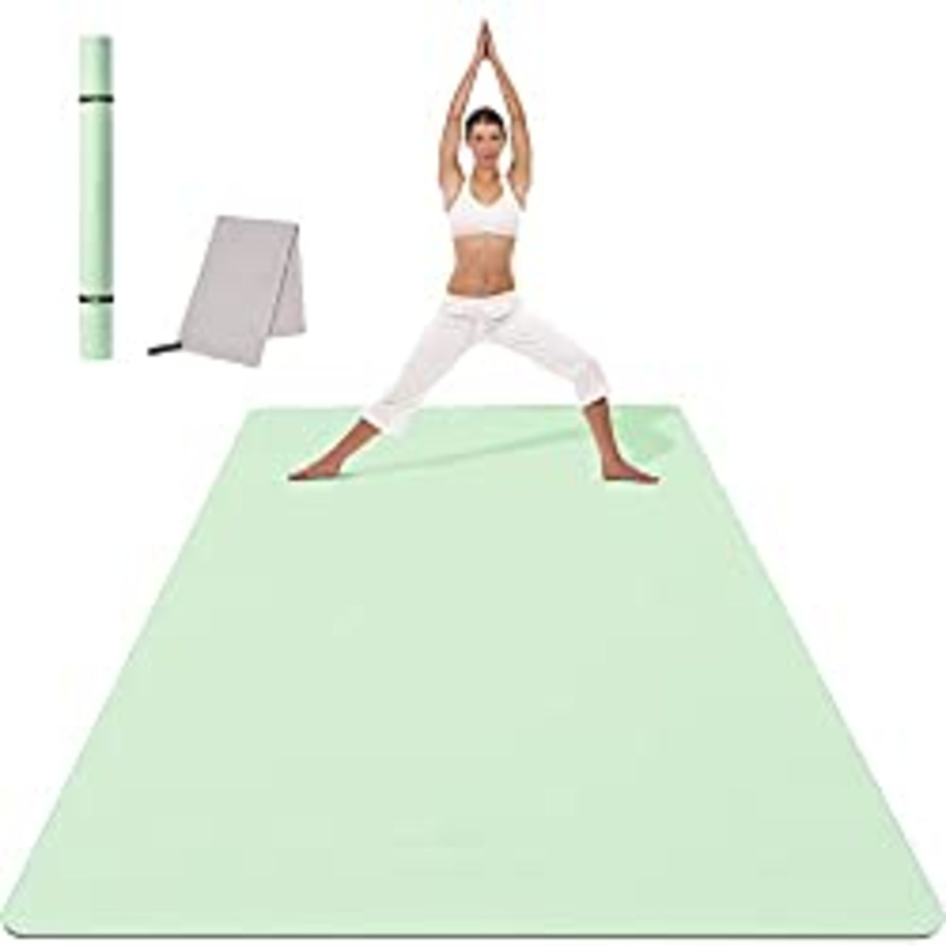 RRP £55.99 CAMBIVO Large Yoga Mat for Women Men (183x122x0.6cm)