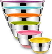 RRP £27.98 Mixing Bowls with Airtight Lids