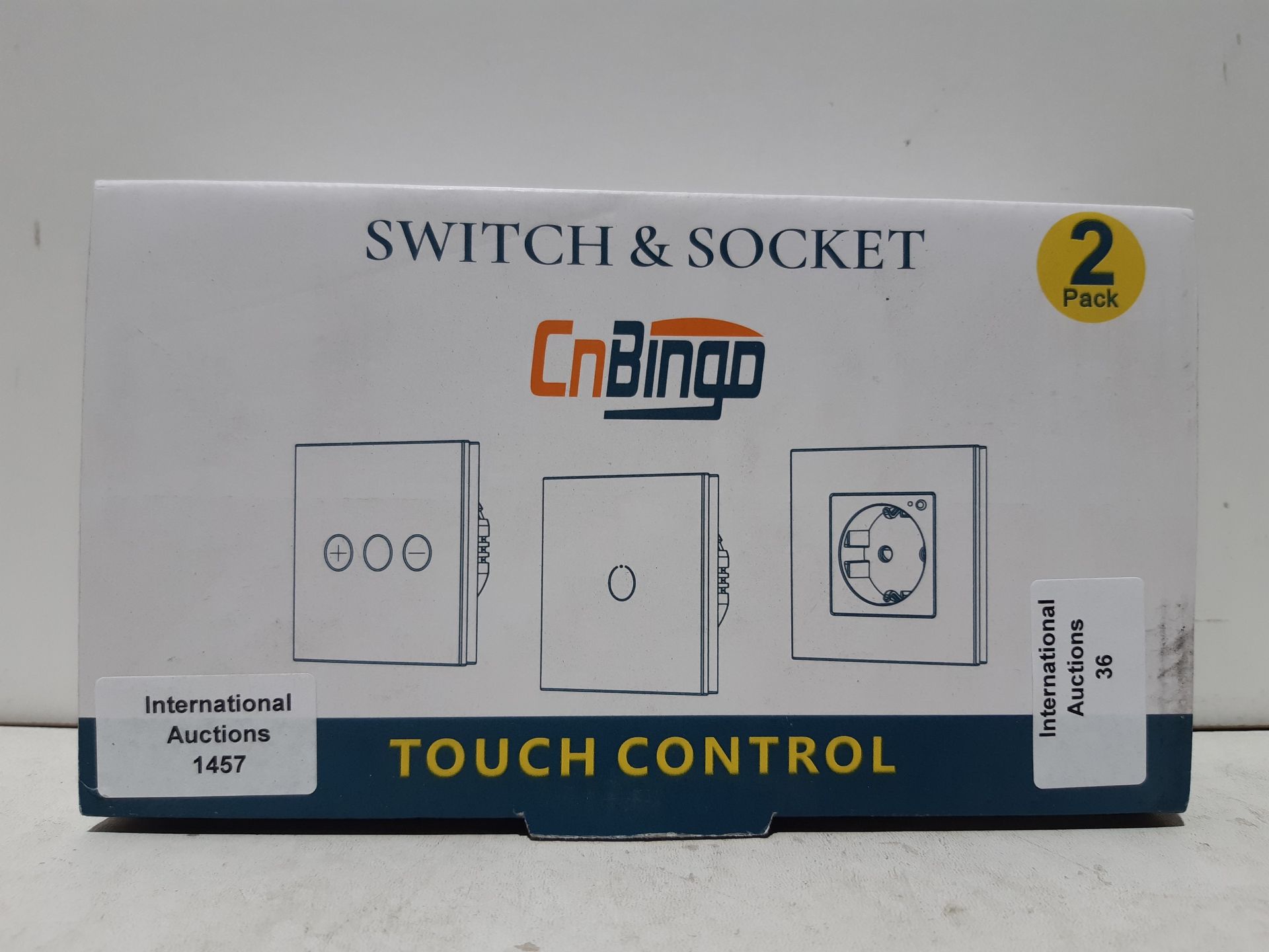 RRP £37.18 2 Pack CNBINGO WiFi Smart Light Switch Work with Alexa/Google Home - Image 2 of 2