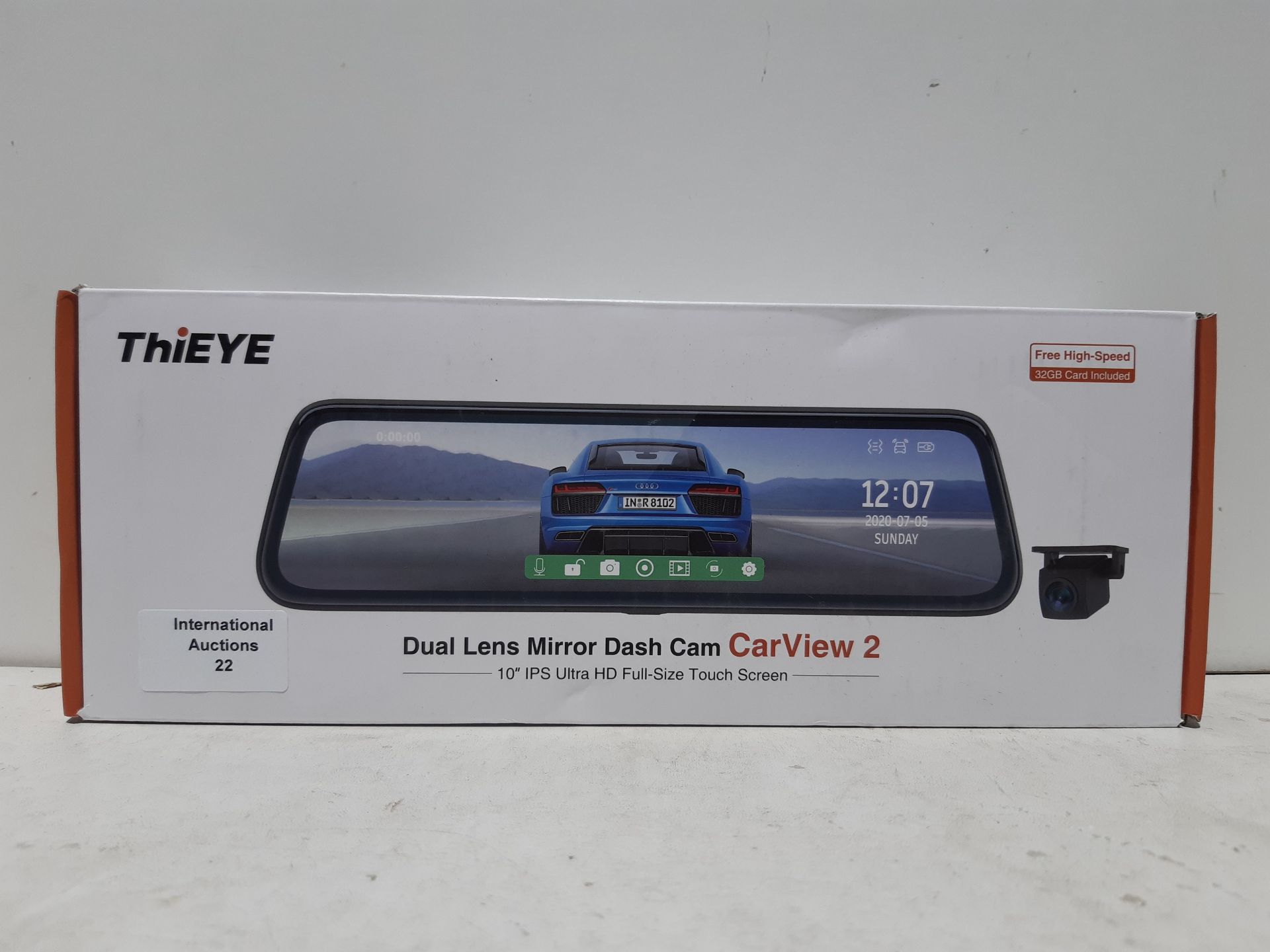 RRP £94.98 ThiEYE Carview 2 Mirror Dash Cam 1080P Dual Dash Camera - Image 2 of 2