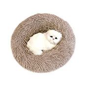 RRP £14.40 Sunnykud Deluxe Pet Bed Round Plush Donut Cat Dog Mat