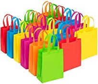 RRP £9.98 30 Pack Assorted Colors Kids Party Favors Bags 25 x 29 CM