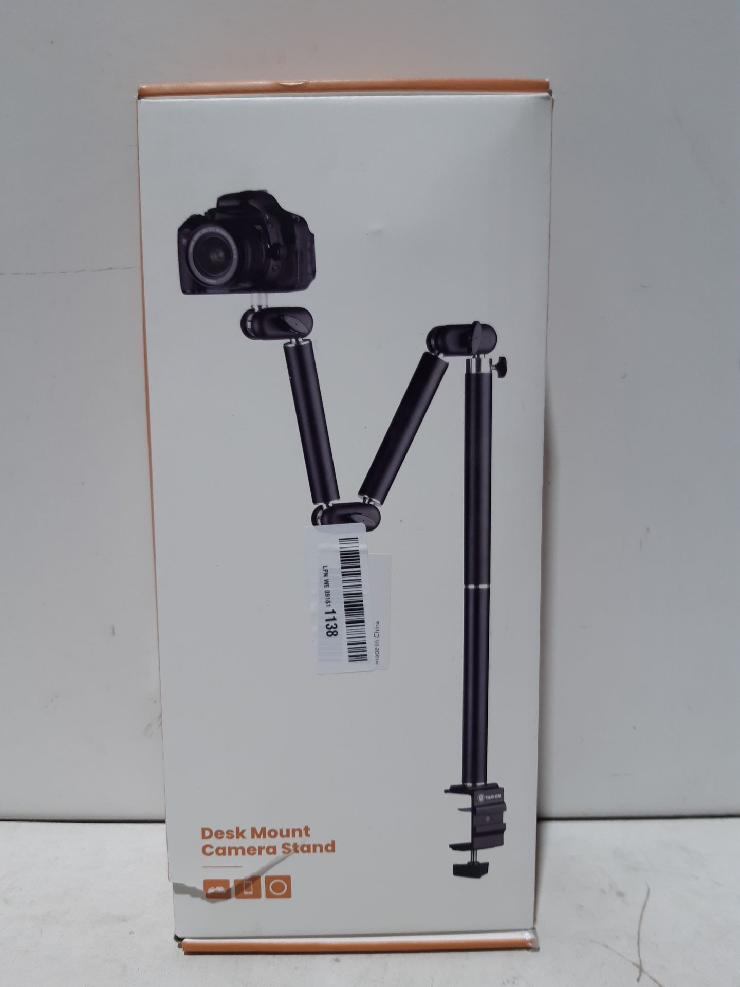 RRP £46.86 TARION Overhead Tripod Camera Desk Mount 360 Flexible - Image 2 of 2