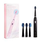 RRP £16.99 Rechargeable Electric Sonic Toothbrush for Adults 5